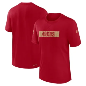 San francisco 49ers nike sideline player performance t shirt Scarlet