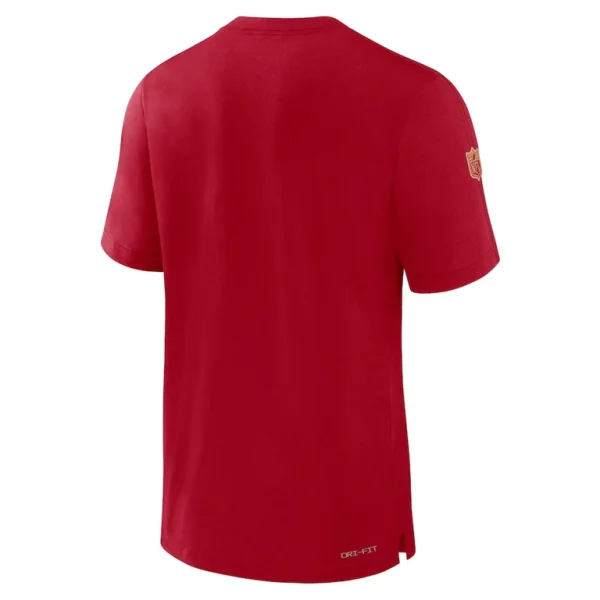 San francisco 49ers nike sideline player performance t shirt Scarlet L