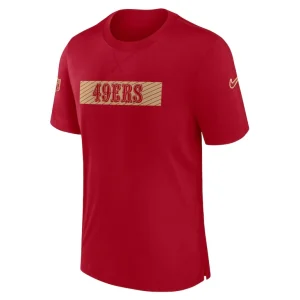 San francisco 49ers nike sideline player performance t shirt Scarlet M
