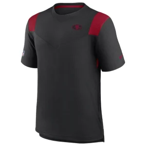 San francisco 49ers nike sideline tonal logo performance player t shirt Black M