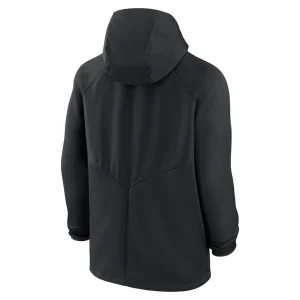 San francisco 49ers nike spacer raglan performance full zip hoodie Black L