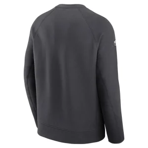 San francisco 49ers nike super bowl lviii opening night tech fleece pullover sweatshirt anthracite Multi L