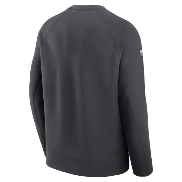 San francisco 49ers nike super bowl lviii opening night tech fleece pullover sweatshirt anthracite Multi L