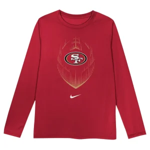 San francisco 49ers nike toddler legend icon long sleeve t shirt Scarlet 3T