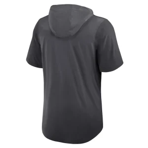 San francisco 49ers nike tri blend performance hoodie t shirt anthracite Multi L