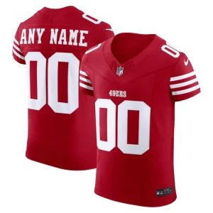 San francisco 49ers nike vapor f.u.s.e. elite custom jersey Scarlet