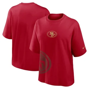 San francisco 49ers nike womens boxy t shirt Scarlet
