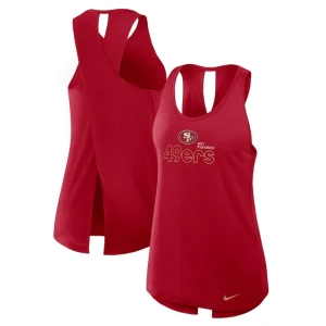 San francisco 49ers nike womens crossback performance tank top Scarlet