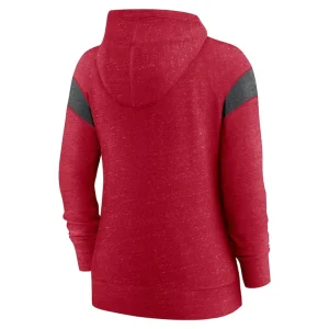 San francisco 49ers nike womens monaco lightweight full zip hoodie Scarletheather black M