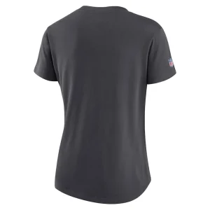 San francisco 49ers nike womens nfl crucial catch performance t shirt anthracite Multi M