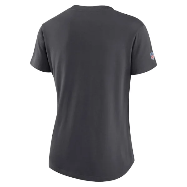 San francisco 49ers nike womens nfl crucial catch performance t shirt anthracite Multi M
