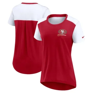 San francisco 49ers nike womens performance fashion t shirt Scarlet
