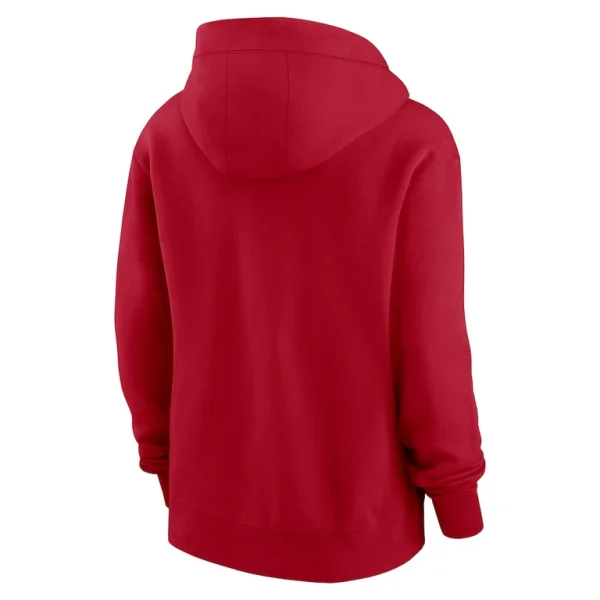 San francisco 49ers nike womens plus size phoenix full zip hoodie Scarlet Plus 3X