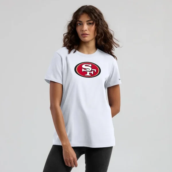 San francisco 49ers nike womens primary logo t shirt White L