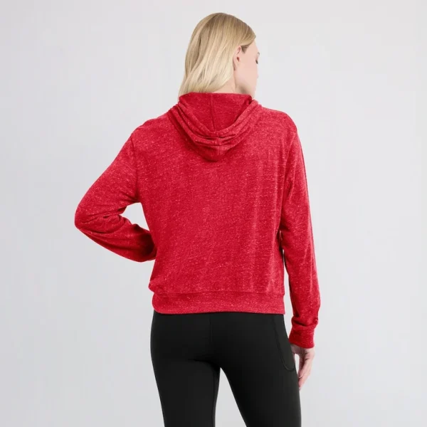 San francisco 49ers nike womens rewind gym vintage lightweight pullover hoodie Scarlet XL