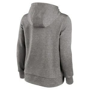 San francisco 49ers nike womens stretch run fleece pullover hoodie Heather charcoal L