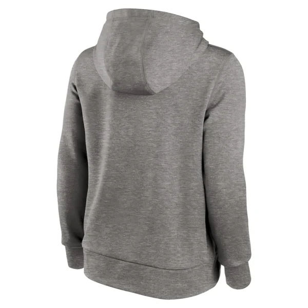 San francisco 49ers nike womens stretch run fleece pullover hoodie Heather charcoal L