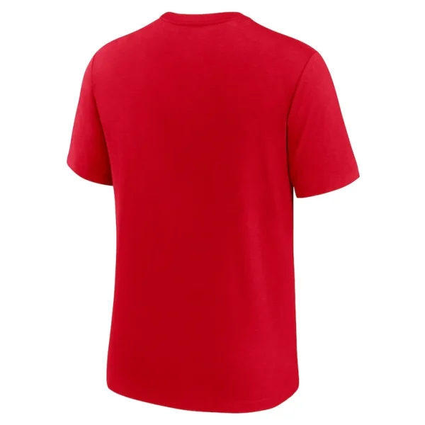 San francisco 49ers nike wordmark logo tri blend t shirt Scarlet L