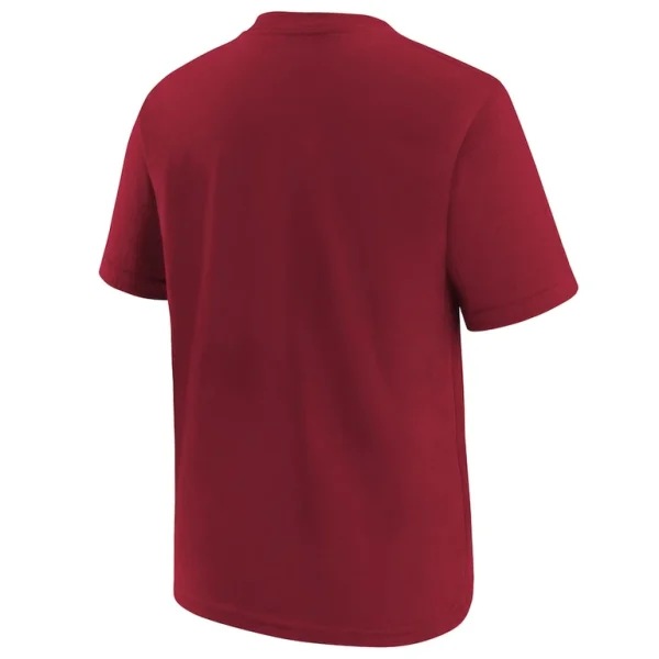 San francisco 49ers nike youth 2023 nfc west division champions locker room trophy collection t shirt Scarlet Yth L