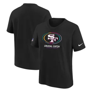 San francisco 49ers nike youth 2024 nfl crucial catch t shirt Black