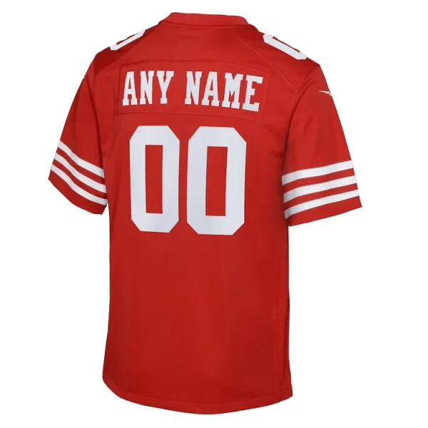 San francisco 49ers nike youth game custom jersey Scarlet Yth L