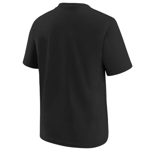San francisco 49ers nike youth super bowl lviii team logo lockup t shirt Black Yth L