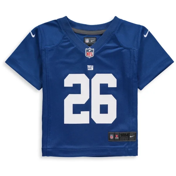 Saquon barkley new york giants nike infant game jersey Royal 18 MO