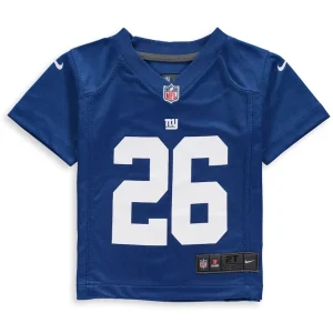 Saquon barkley new york giants nike toddler game jersey Royal 3T