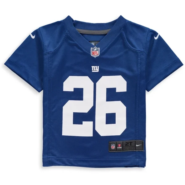 Saquon barkley new york giants nike toddler game jersey Royal 3T