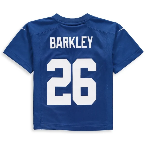 Saquon barkley new york giants nike toddler game jersey Royal 4T