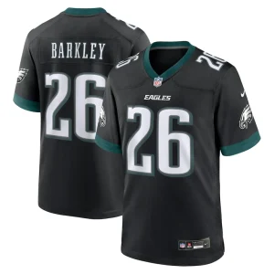 Saquon barkley philadelphia eagles nike alternate game jersey Black