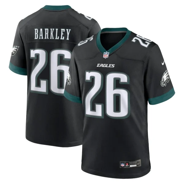 Saquon barkley philadelphia eagles nike alternate game jersey Black