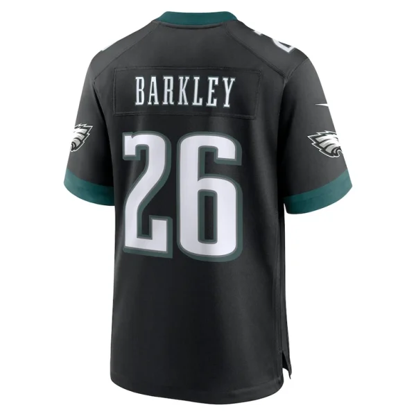 Saquon barkley philadelphia eagles nike alternate game jersey Black L