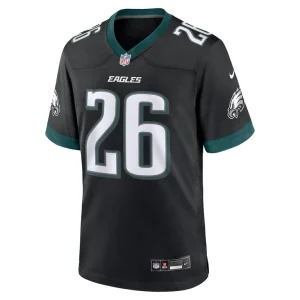 Saquon barkley philadelphia eagles nike alternate game jersey Black M