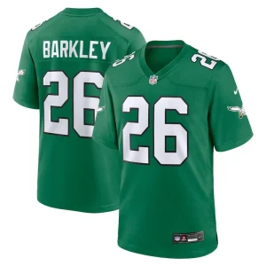 Saquon barkley philadelphia eagles nike alternate game jersey Kelly green