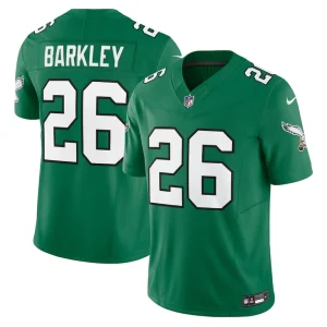 Saquon barkley philadelphia eagles nike alternate vapor f.u.s.e. limited jersey Kelly green
