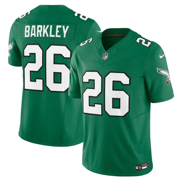 Saquon barkley philadelphia eagles nike alternate vapor f.u.s.e. limited jersey Kelly green