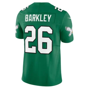 Saquon barkley philadelphia eagles nike alternate vapor f.u.s.e. limited jersey Kelly green L