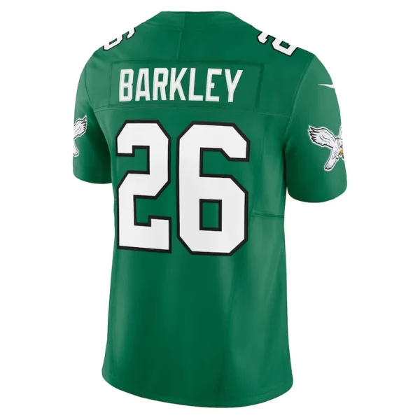 Saquon barkley philadelphia eagles nike alternate vapor f.u.s.e. limited jersey Kelly green L