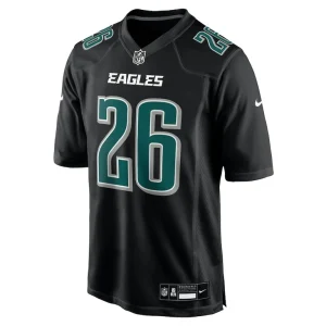 Saquon barkley philadelphia eagles nike fashion game jersey Carbon black M