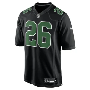 Saquon barkley philadelphia eagles nike fashion game jersey Carbon blackkelly green M