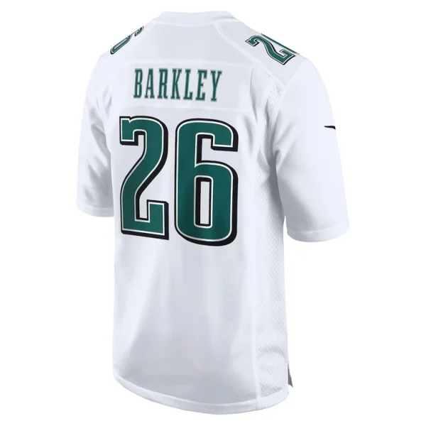 Saquon barkley philadelphia eagles nike fashion game jersey Tundra white L