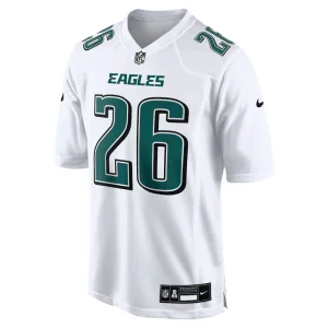 Saquon barkley philadelphia eagles nike fashion game jersey Tundra white M