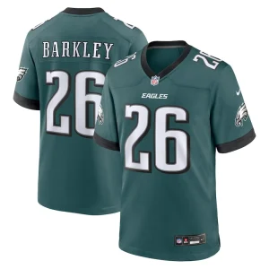 Saquon barkley philadelphia eagles nike game player jersey Midnight green