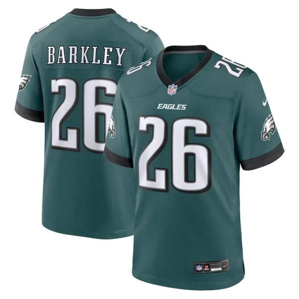 Saquon barkley philadelphia eagles nike game player jersey Midnight green