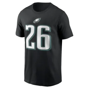Saquon barkley philadelphia eagles nike player name number t shirt Black M