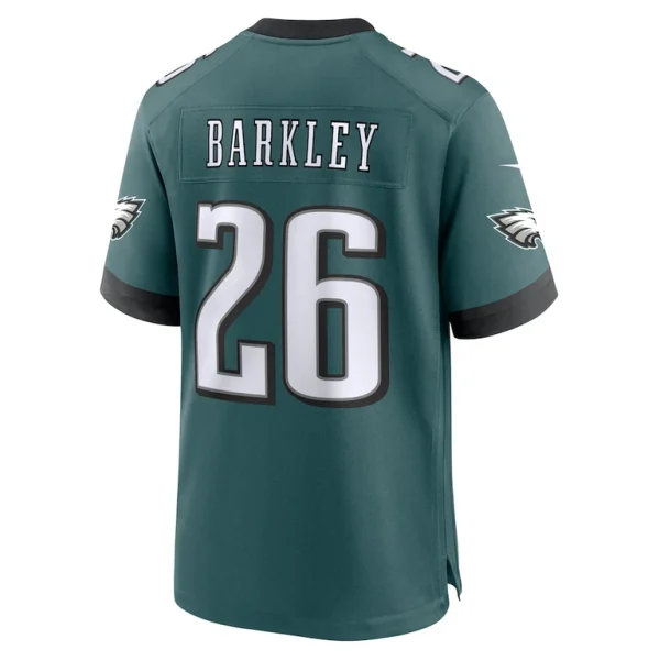 Saquon barkley philadelphia eagles nike super bowl lix game player jersey Midnight green L