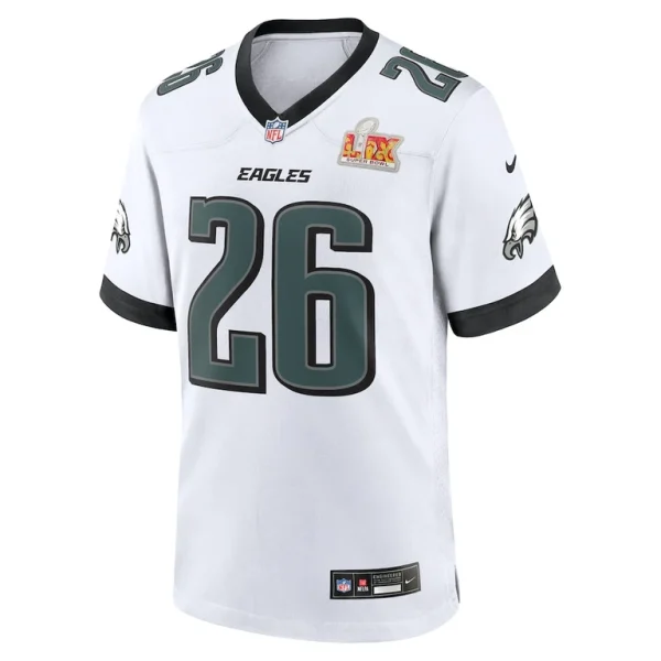 Saquon barkley philadelphia eagles nike super bowl lix game player jersey White M