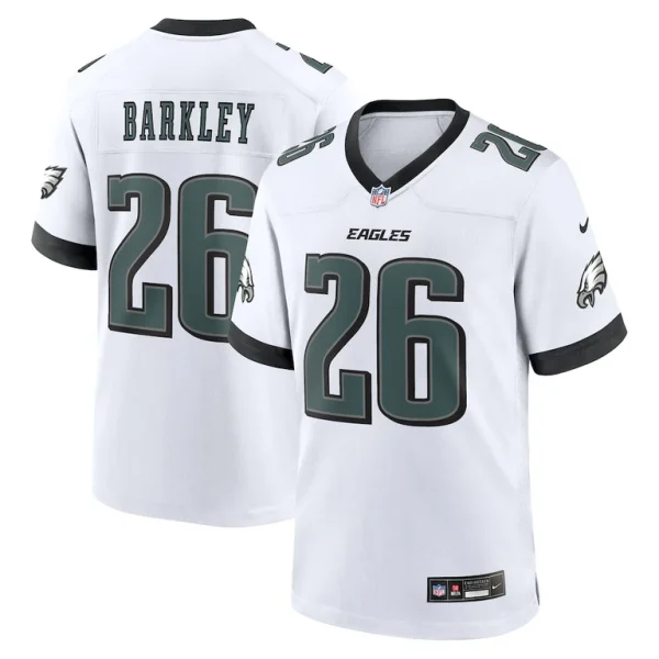Saquon barkley philadelphia eagles nike white game jersey White