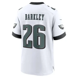 Saquon barkley philadelphia eagles nike white game jersey White L